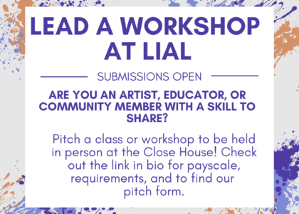Thumbnail for the post titled: Lead a Workshop at LIAL